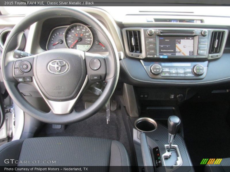 Classic Silver Metallic / Black 2015 Toyota RAV4 XLE