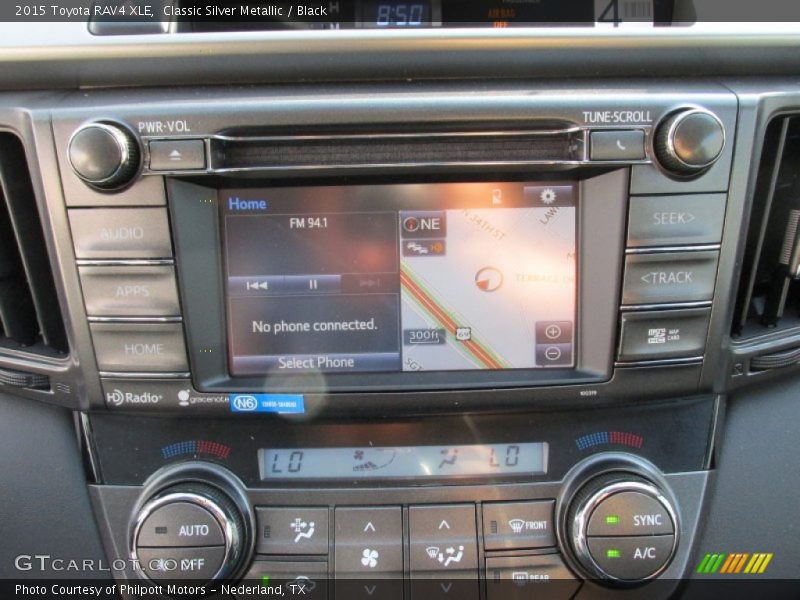 Classic Silver Metallic / Black 2015 Toyota RAV4 XLE