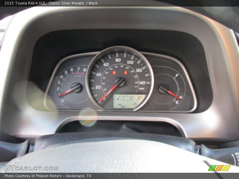 Classic Silver Metallic / Black 2015 Toyota RAV4 XLE