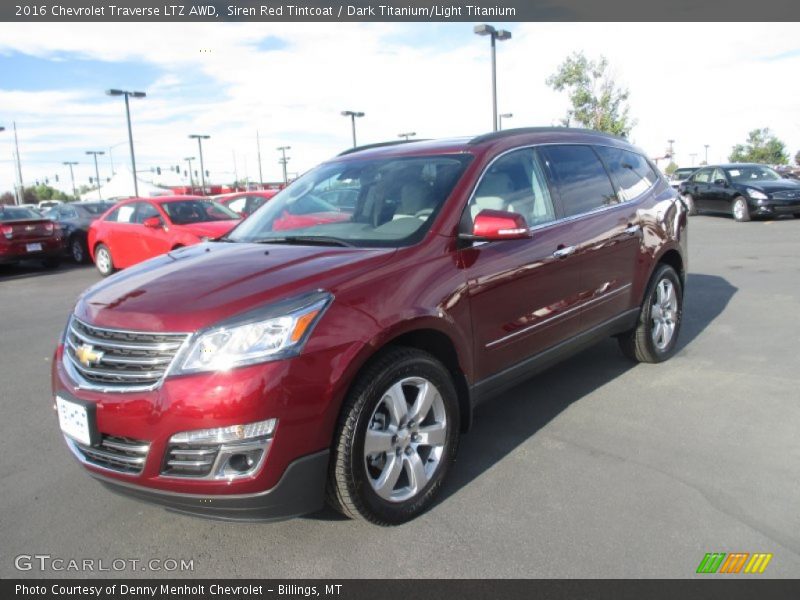 Siren Red Tintcoat / Dark Titanium/Light Titanium 2016 Chevrolet Traverse LTZ AWD