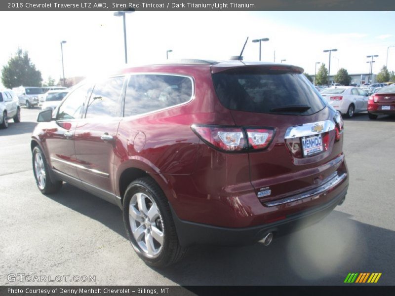 Siren Red Tintcoat / Dark Titanium/Light Titanium 2016 Chevrolet Traverse LTZ AWD