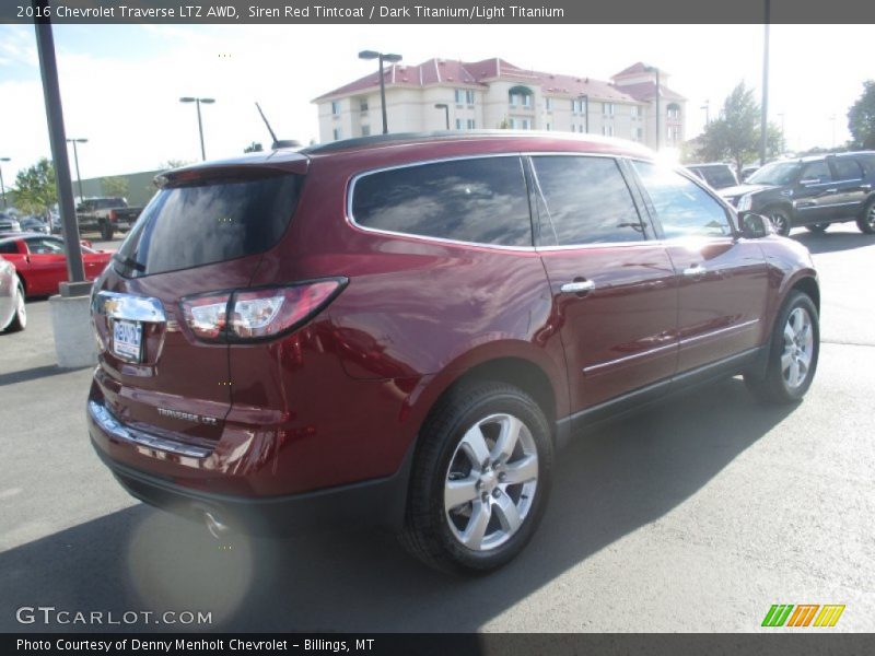 Siren Red Tintcoat / Dark Titanium/Light Titanium 2016 Chevrolet Traverse LTZ AWD