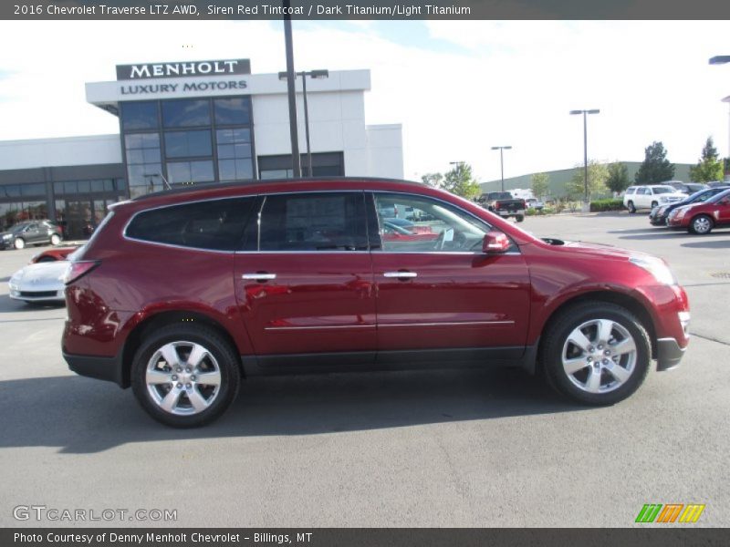 Siren Red Tintcoat / Dark Titanium/Light Titanium 2016 Chevrolet Traverse LTZ AWD