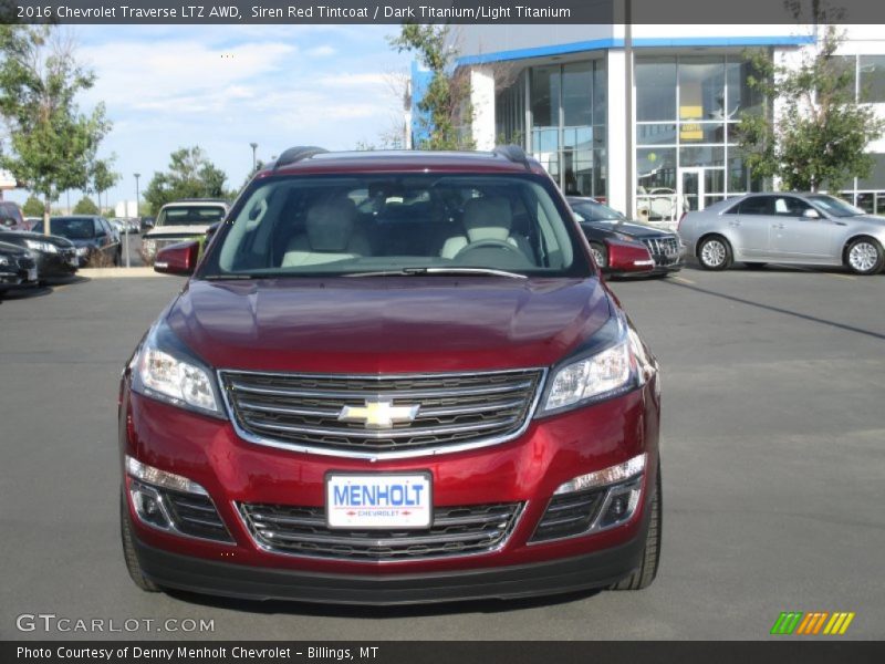 Siren Red Tintcoat / Dark Titanium/Light Titanium 2016 Chevrolet Traverse LTZ AWD