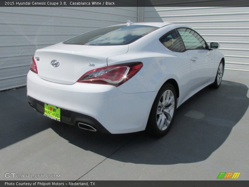 Casablanca White / Black 2015 Hyundai Genesis Coupe 3.8