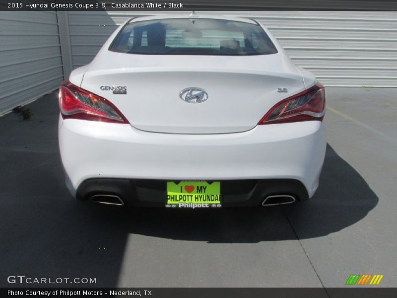 Casablanca White / Black 2015 Hyundai Genesis Coupe 3.8