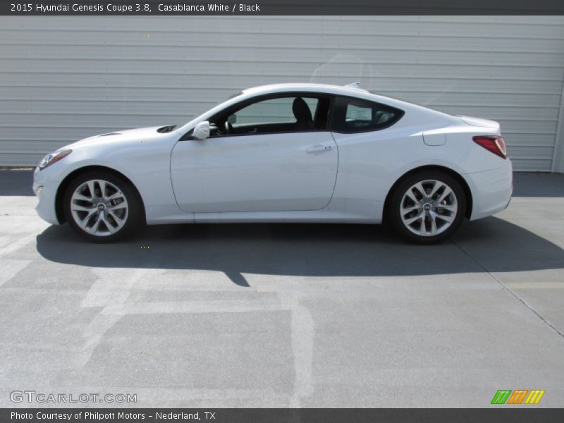 Casablanca White / Black 2015 Hyundai Genesis Coupe 3.8