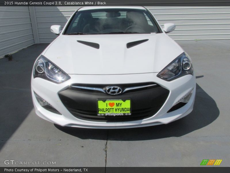 Casablanca White / Black 2015 Hyundai Genesis Coupe 3.8