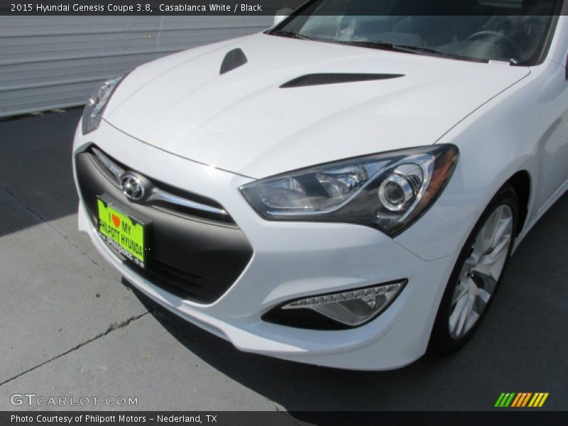 Casablanca White / Black 2015 Hyundai Genesis Coupe 3.8