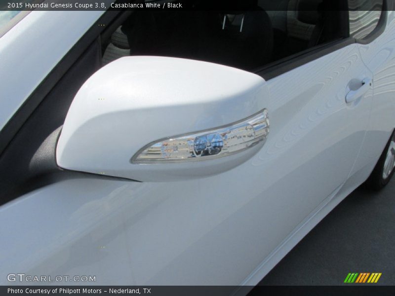 Casablanca White / Black 2015 Hyundai Genesis Coupe 3.8