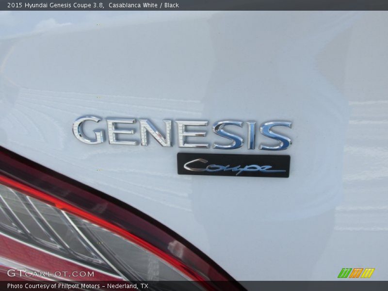 Casablanca White / Black 2015 Hyundai Genesis Coupe 3.8