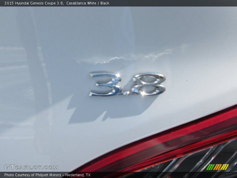 Casablanca White / Black 2015 Hyundai Genesis Coupe 3.8