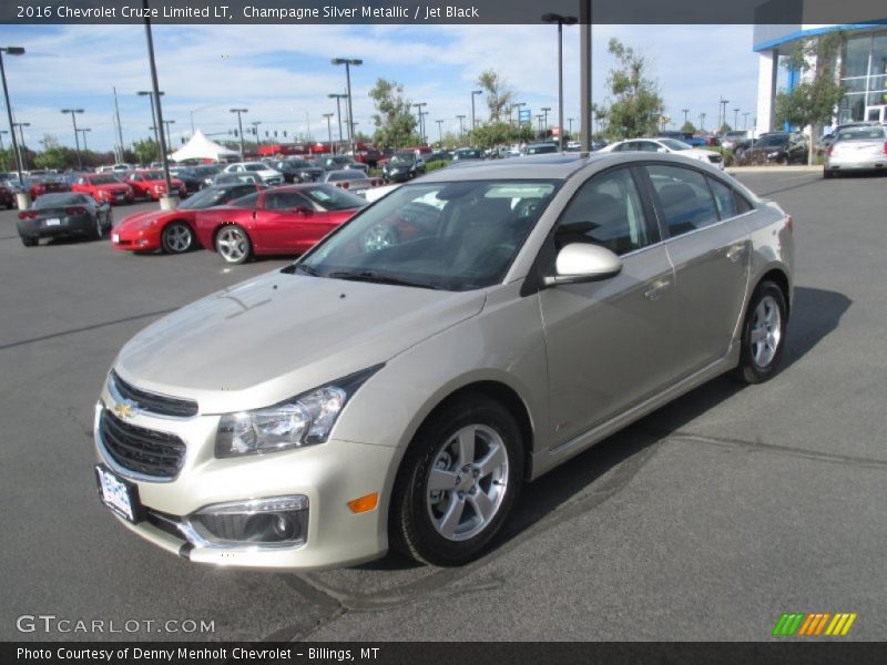 Champagne Silver Metallic / Jet Black 2016 Chevrolet Cruze Limited LT