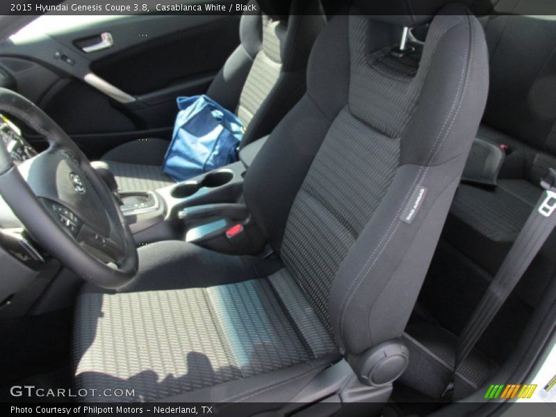 Front Seat of 2015 Genesis Coupe 3.8