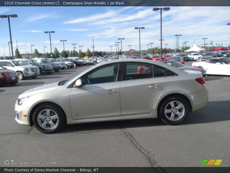 Champagne Silver Metallic / Jet Black 2016 Chevrolet Cruze Limited LT