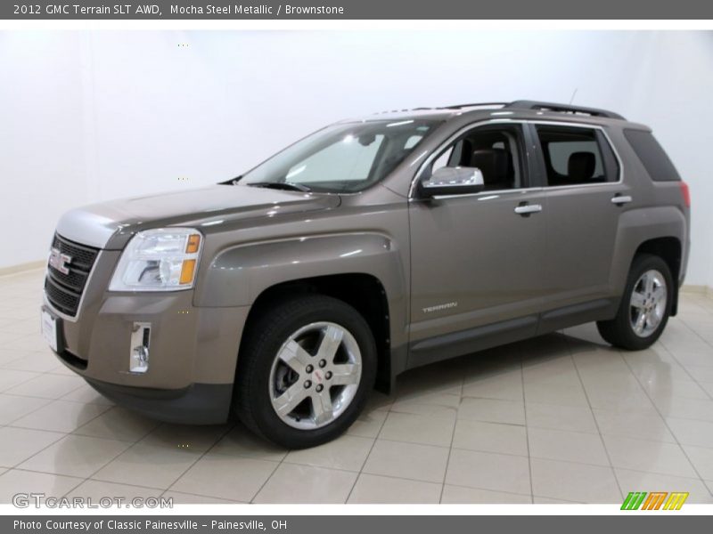 Mocha Steel Metallic / Brownstone 2012 GMC Terrain SLT AWD
