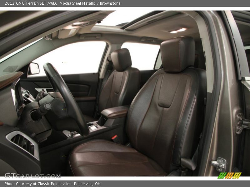 Mocha Steel Metallic / Brownstone 2012 GMC Terrain SLT AWD