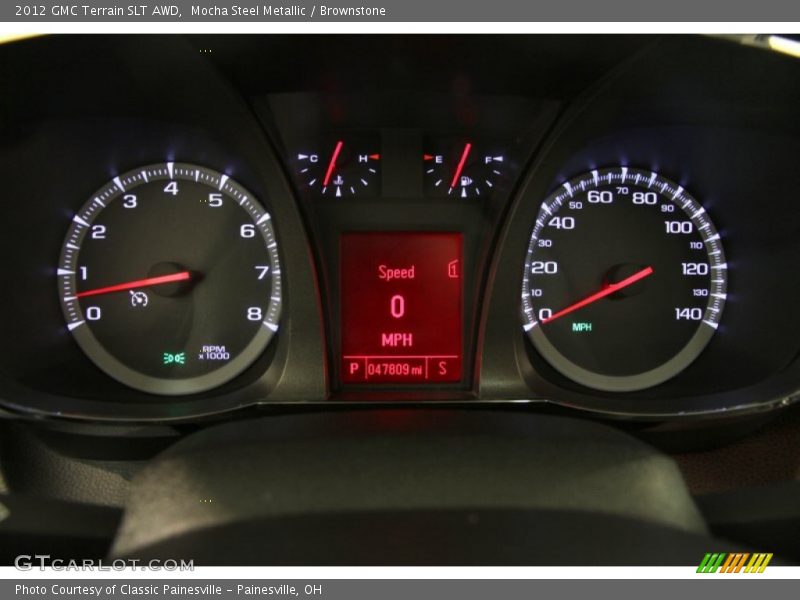 Mocha Steel Metallic / Brownstone 2012 GMC Terrain SLT AWD