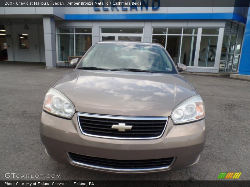 Amber Bronze Metallic / Cashmere Beige 2007 Chevrolet Malibu LT Sedan