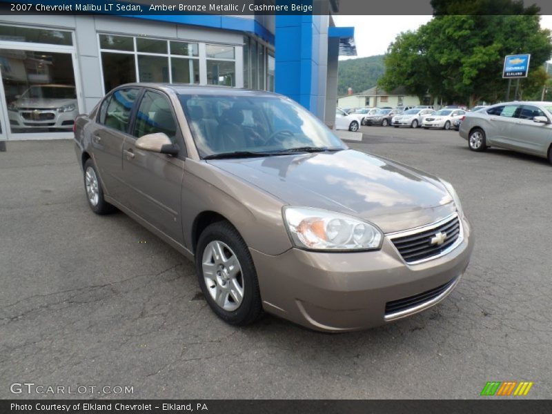 Amber Bronze Metallic / Cashmere Beige 2007 Chevrolet Malibu LT Sedan