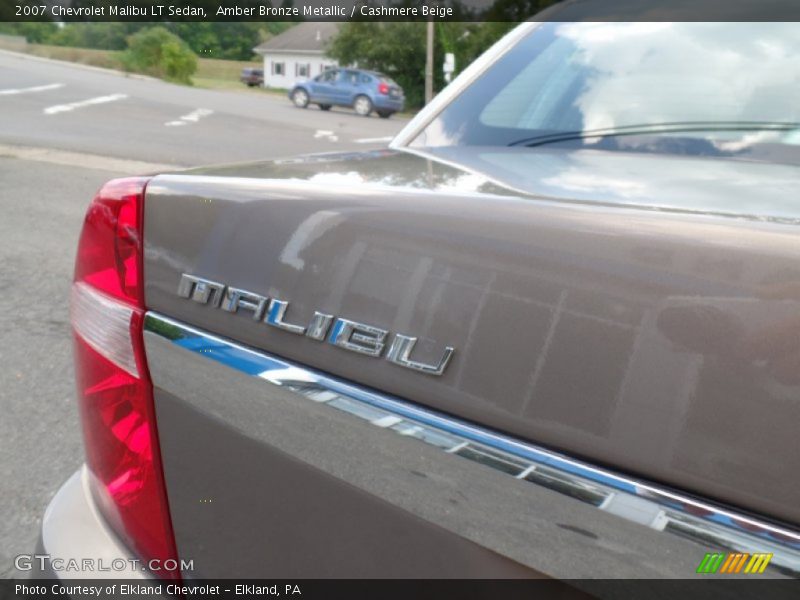 Amber Bronze Metallic / Cashmere Beige 2007 Chevrolet Malibu LT Sedan