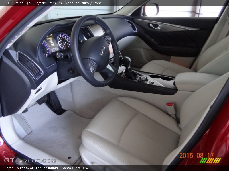 Venetian Ruby / Stone 2014 Infiniti Q 50 Hybrid Premium