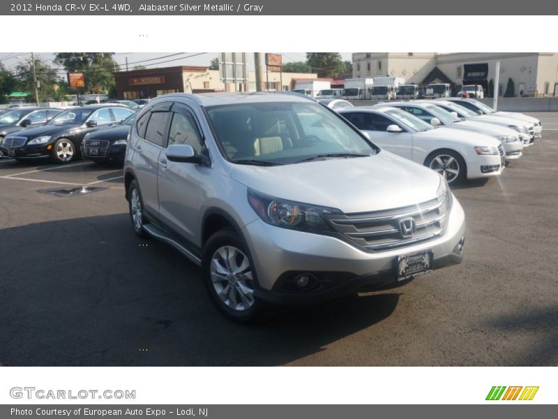 Alabaster Silver Metallic / Gray 2012 Honda CR-V EX-L 4WD