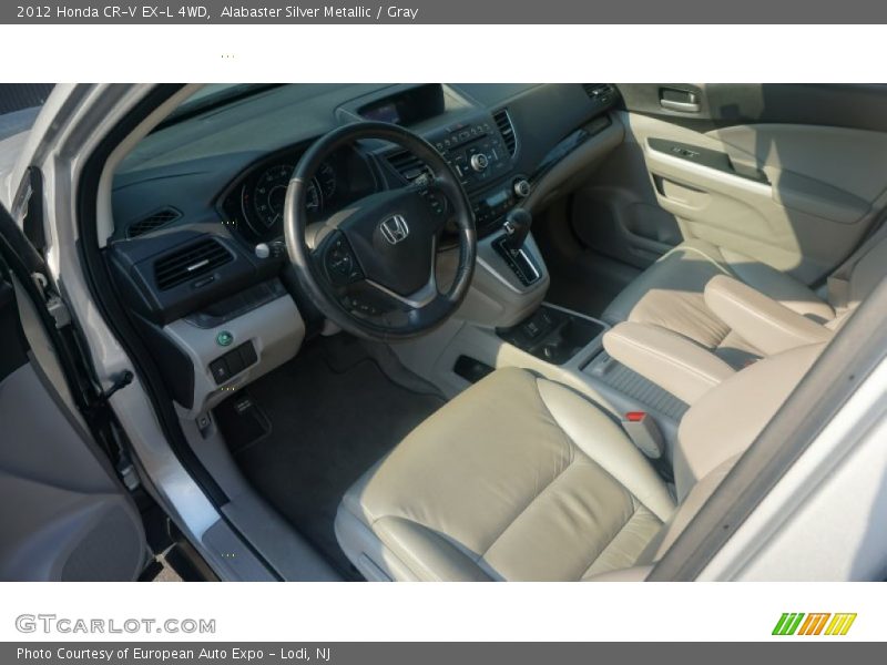 Alabaster Silver Metallic / Gray 2012 Honda CR-V EX-L 4WD