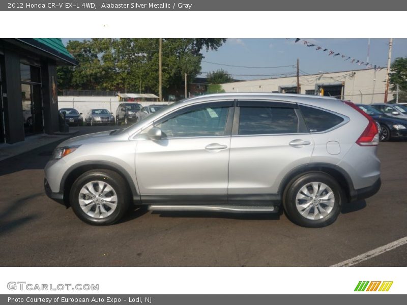 Alabaster Silver Metallic / Gray 2012 Honda CR-V EX-L 4WD
