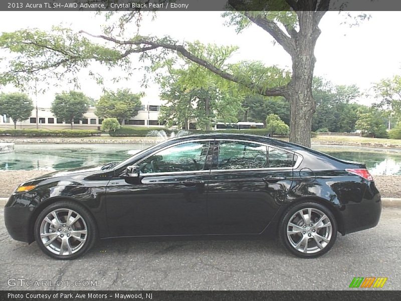 Crystal Black Pearl / Ebony 2013 Acura TL SH-AWD Advance