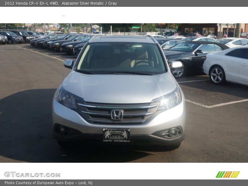 Alabaster Silver Metallic / Gray 2012 Honda CR-V EX-L 4WD