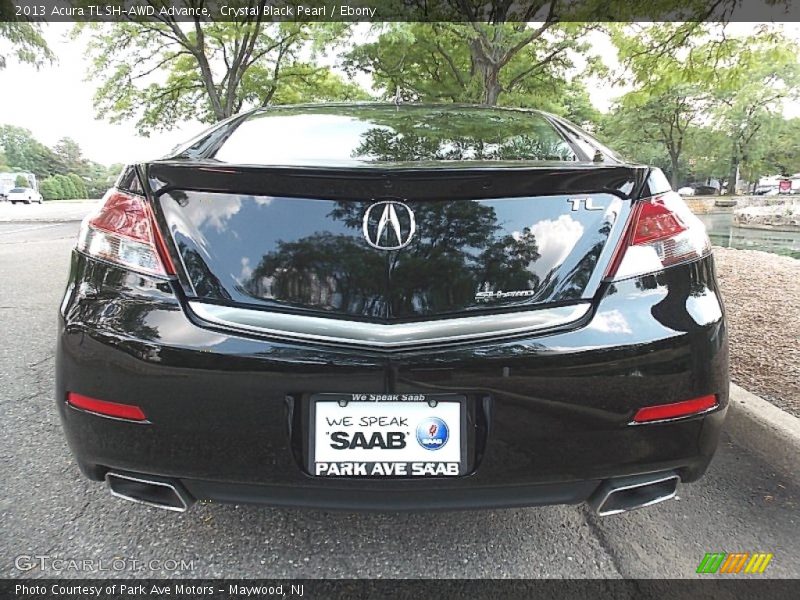 Crystal Black Pearl / Ebony 2013 Acura TL SH-AWD Advance