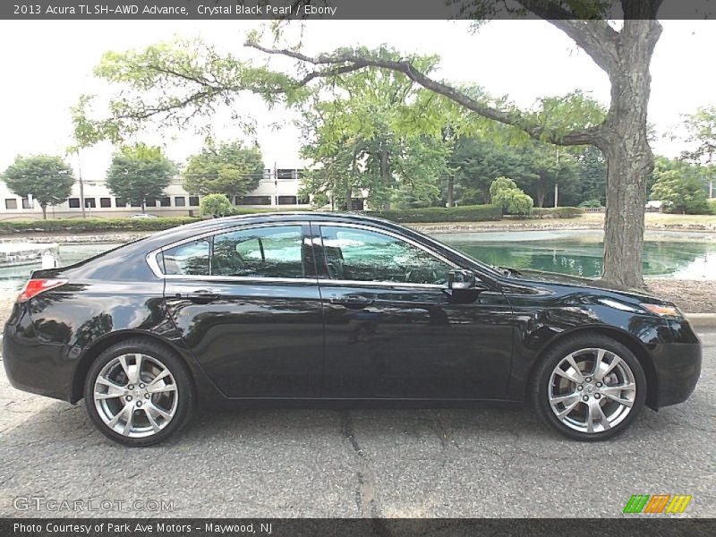 Crystal Black Pearl / Ebony 2013 Acura TL SH-AWD Advance