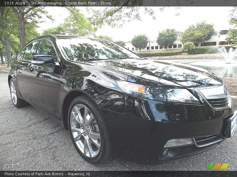 Crystal Black Pearl / Ebony 2013 Acura TL SH-AWD Advance