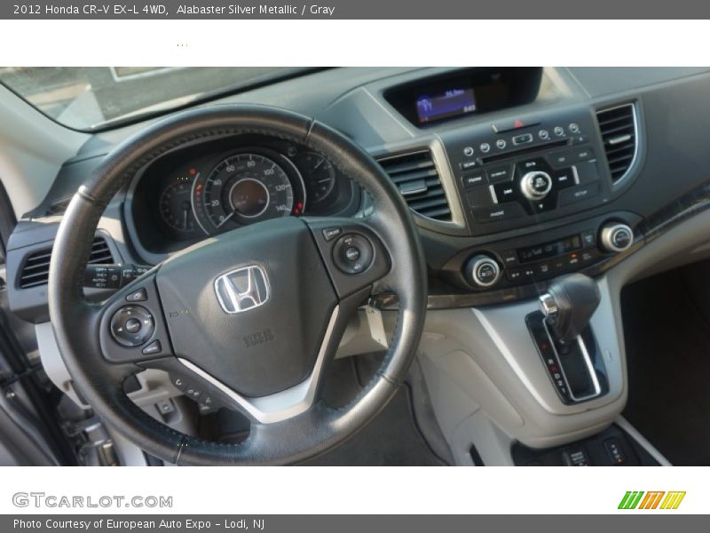 Alabaster Silver Metallic / Gray 2012 Honda CR-V EX-L 4WD