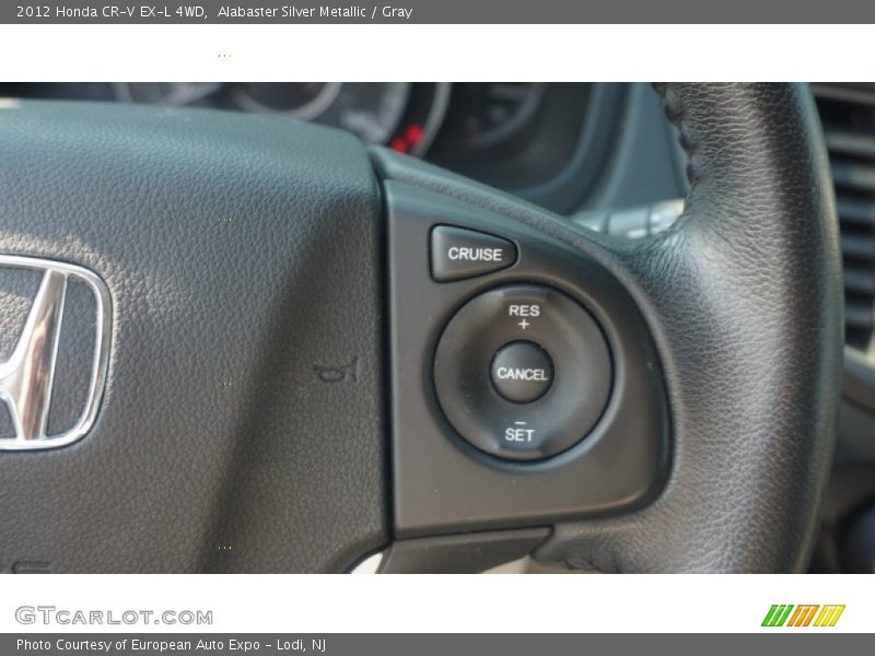 Alabaster Silver Metallic / Gray 2012 Honda CR-V EX-L 4WD