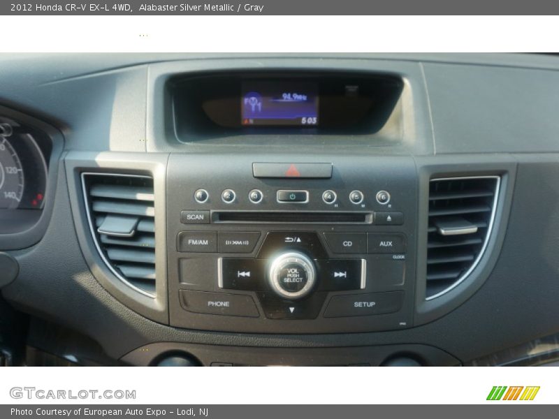 Alabaster Silver Metallic / Gray 2012 Honda CR-V EX-L 4WD