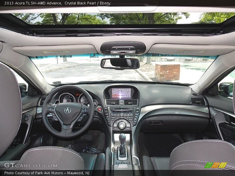 Crystal Black Pearl / Ebony 2013 Acura TL SH-AWD Advance