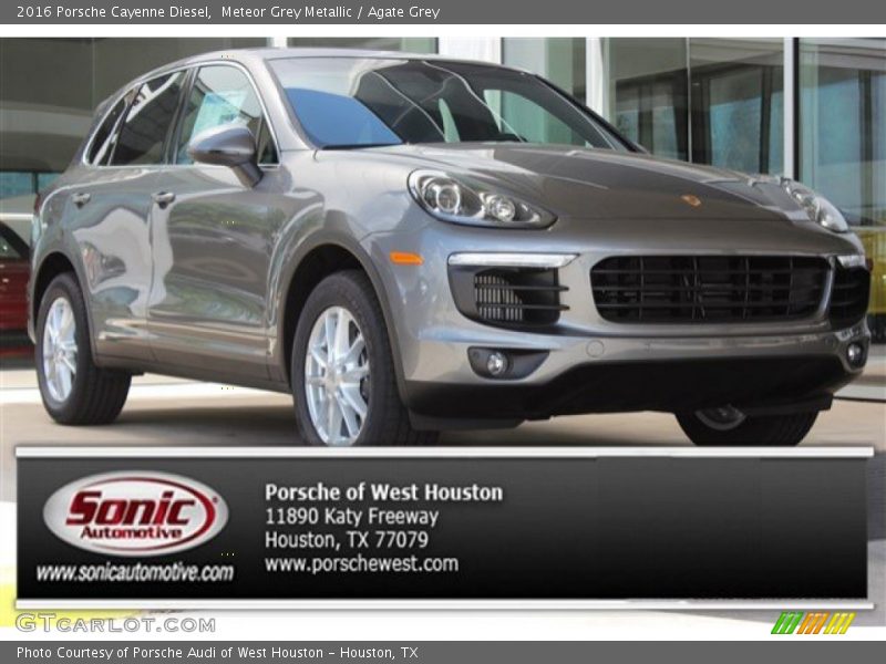 Meteor Grey Metallic / Agate Grey 2016 Porsche Cayenne Diesel