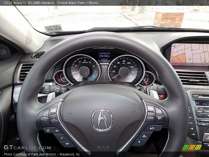 Crystal Black Pearl / Ebony 2013 Acura TL SH-AWD Advance