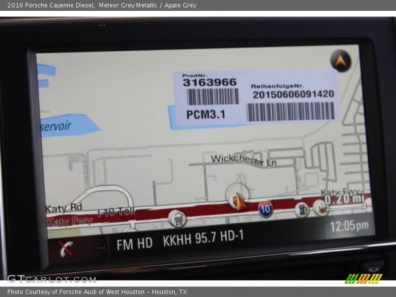 Navigation of 2016 Cayenne Diesel