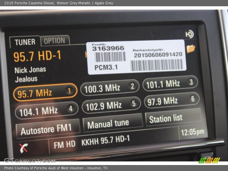 Meteor Grey Metallic / Agate Grey 2016 Porsche Cayenne Diesel