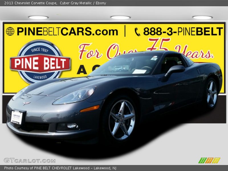 Cyber Gray Metallic / Ebony 2013 Chevrolet Corvette Coupe