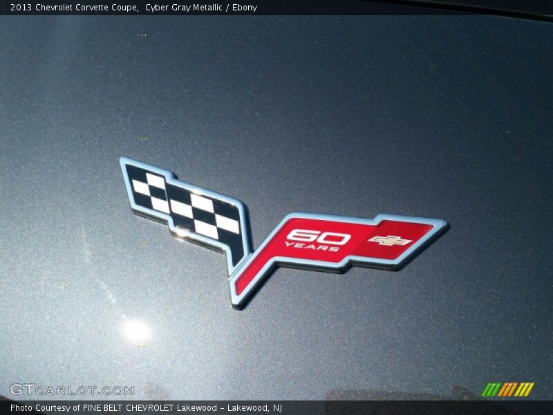 Cyber Gray Metallic / Ebony 2013 Chevrolet Corvette Coupe