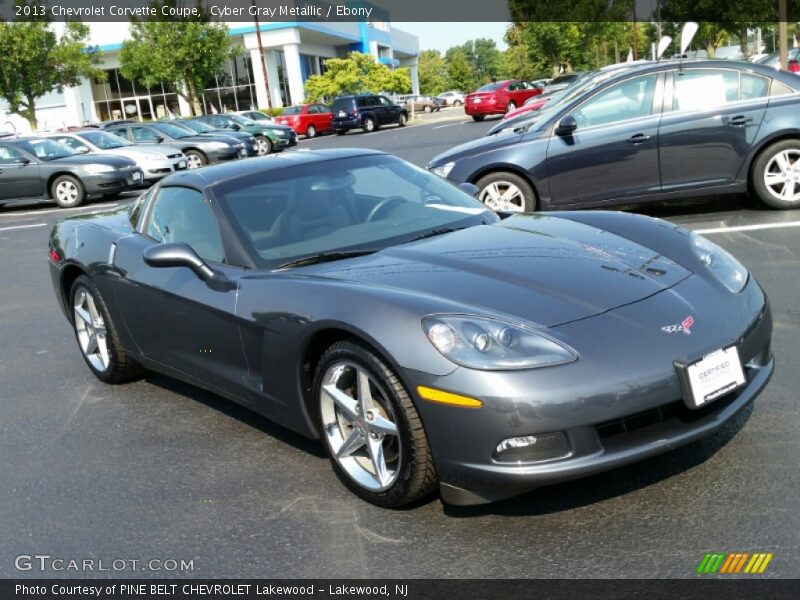 Cyber Gray Metallic / Ebony 2013 Chevrolet Corvette Coupe