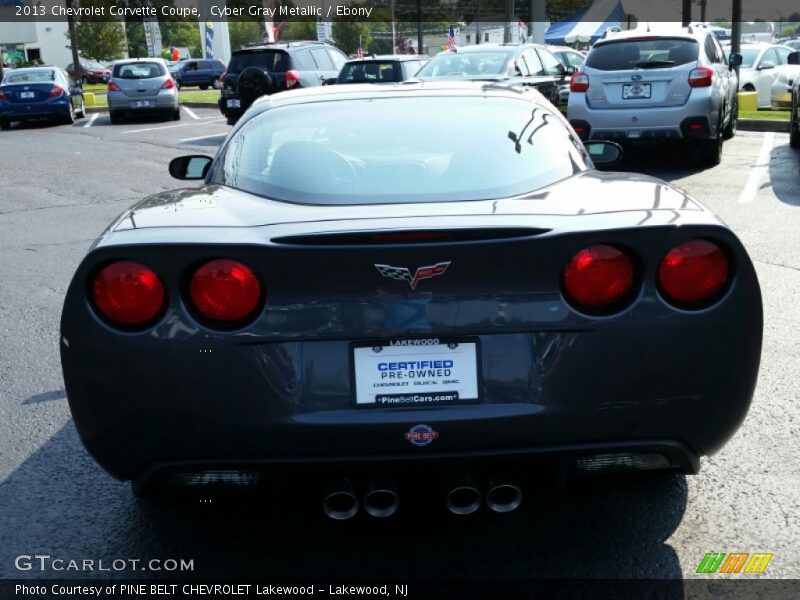 Cyber Gray Metallic / Ebony 2013 Chevrolet Corvette Coupe
