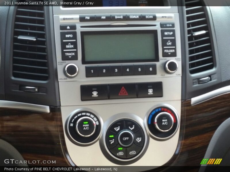 Mineral Gray / Gray 2011 Hyundai Santa Fe SE AWD