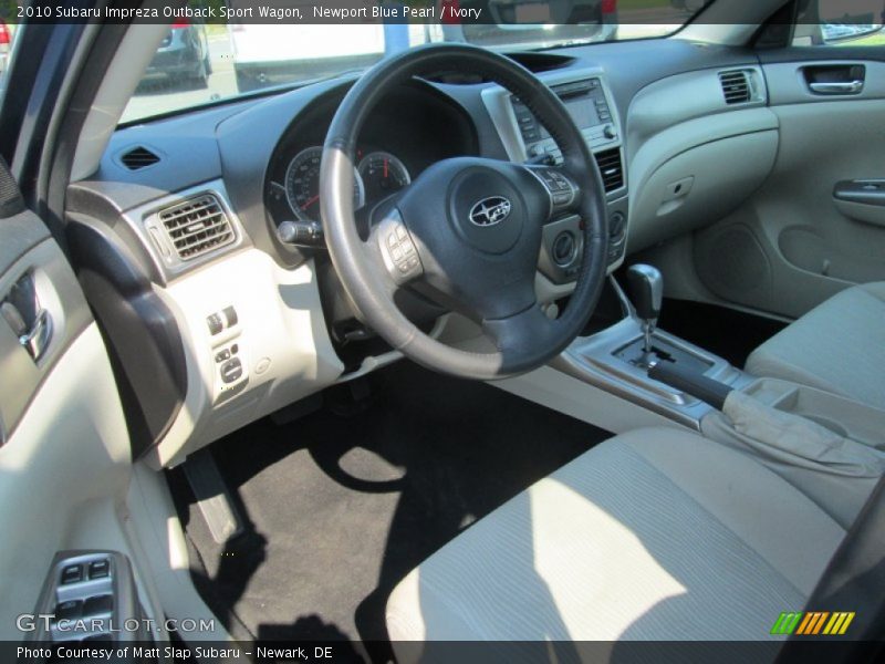 Newport Blue Pearl / Ivory 2010 Subaru Impreza Outback Sport Wagon