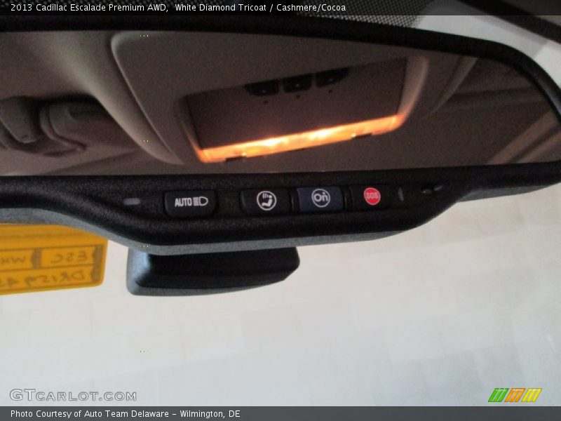 White Diamond Tricoat / Cashmere/Cocoa 2013 Cadillac Escalade Premium AWD