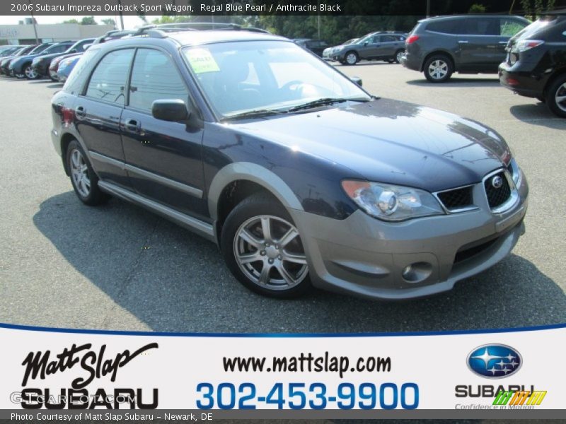 Regal Blue Pearl / Anthracite Black 2006 Subaru Impreza Outback Sport Wagon